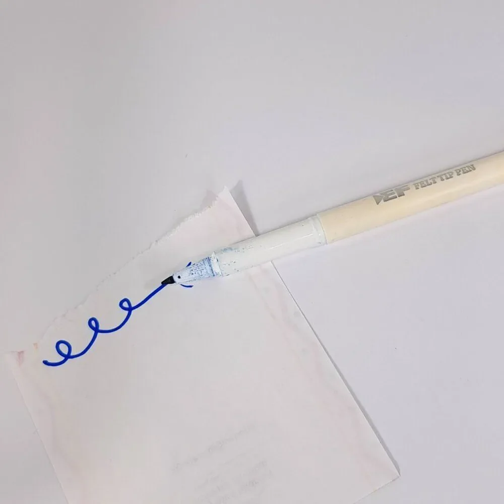 Eberhard Faber Felt Tip Pen Fine Point Marker Blue Vintage
